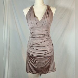 David Meister Womens Beaded Mini Dress Purple Size 2